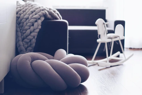 Pufa Knot Pillow – Bawełniana pufa boho