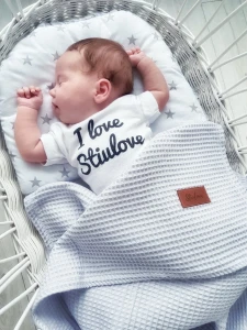 Kocyk bawełniany Wafelek 75x100 cm