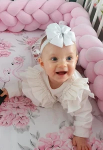 WELUROWY Ochraniacz do łóżeczka WYSOKI