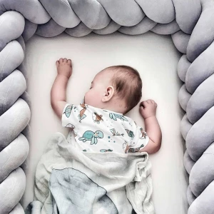 Welurowy ochraniacz warkocz – jasny szary