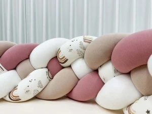 Ochraniacz 4-pasmowy - tęcza boho róż