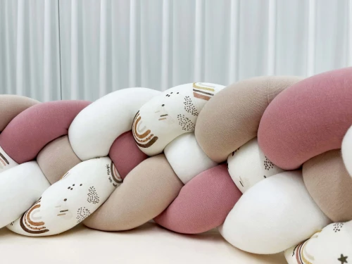 Ochraniacz 4-pasmowy - tęcza boho róż