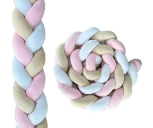 Welurowy ochraniacz BIEL, RÓŻ, BEŻ