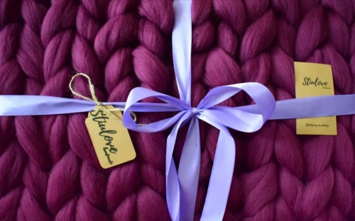 Koc z wełny czesankowej 160x200 cm