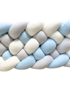 Ochraniacz warkocz bardzo wysoki 6-pasmowy biel/błękit/jasny szary