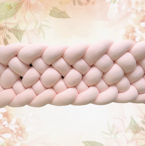 Ochraniacz warkocz bardzo wysoki 6-pasmowy pudrowa morela