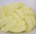 pleciona poduszka pastelowy żółty
