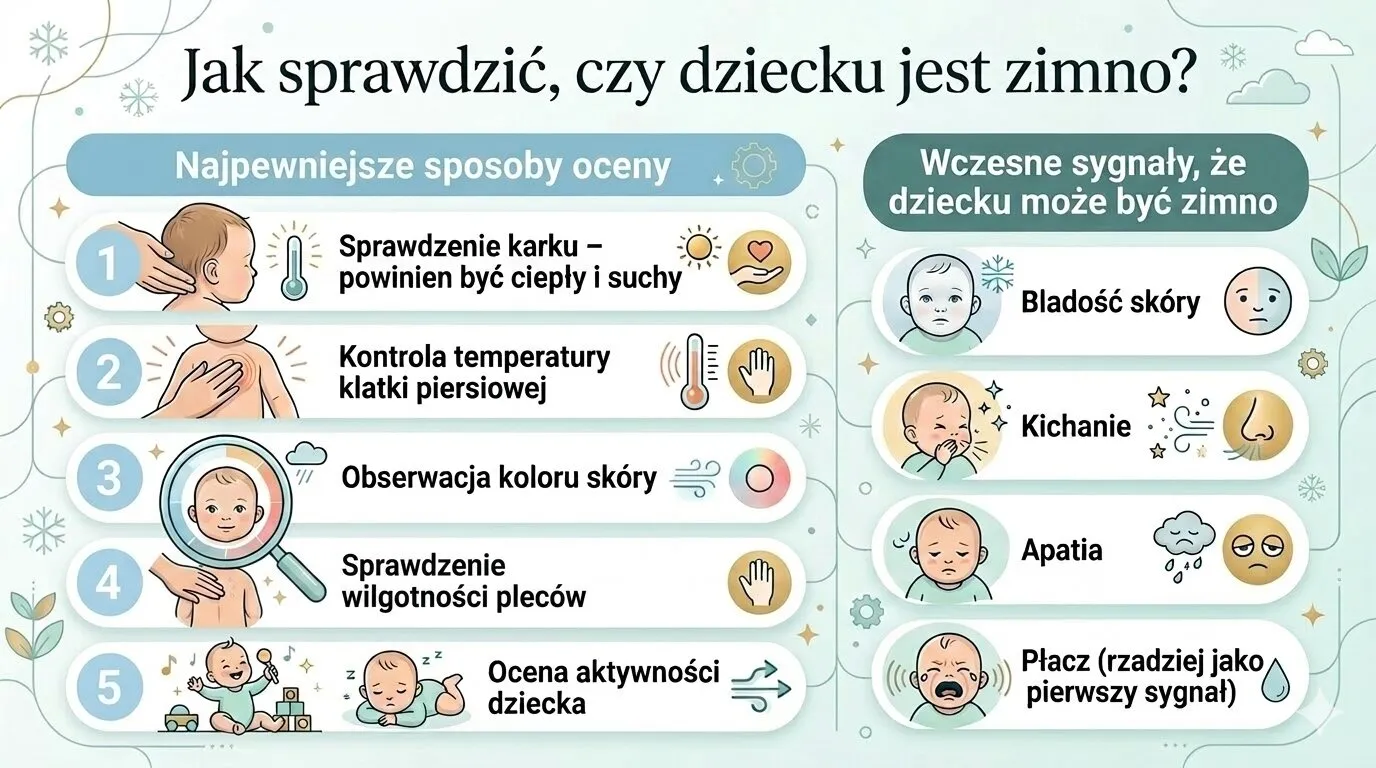Jak sprawdzić, czy dziecku jest zimno?