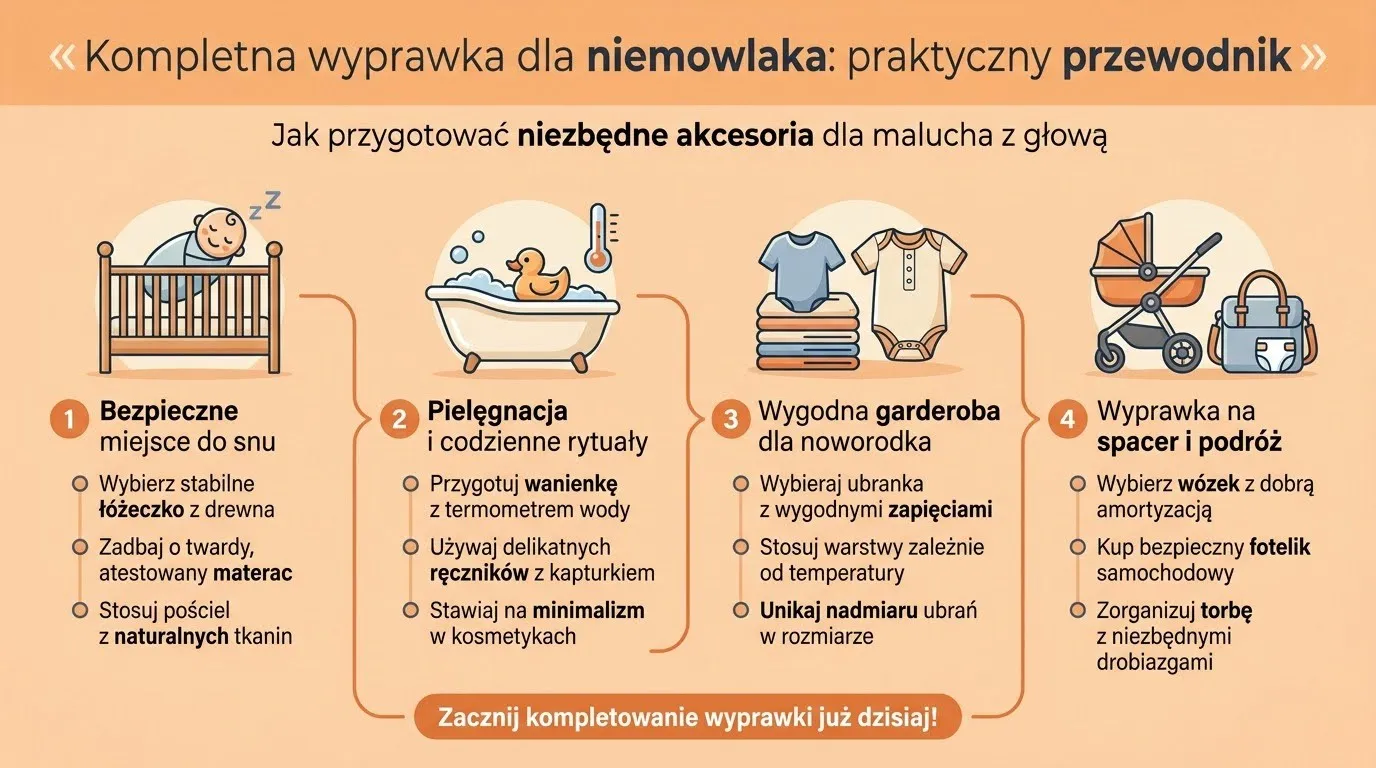 Kompletna wyprawka dla niemowlaka: praktyczny przewodnik